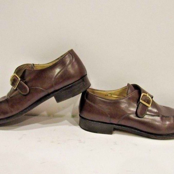 GINO ROSSI Size 11 Brown Loafers Dress Mens B6B49 main image 8